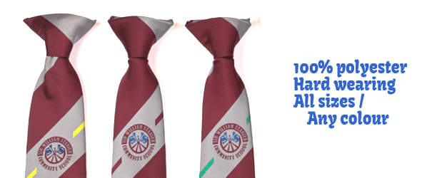 School ties available in all sizes